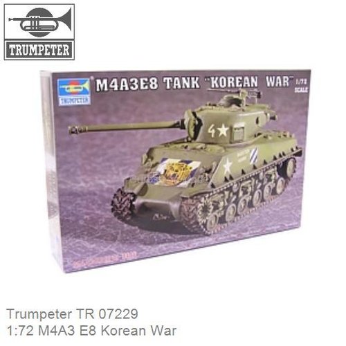 Bouwpakket 1:72 M4A3 E8 Korean War (Trumpeter TR 07229)