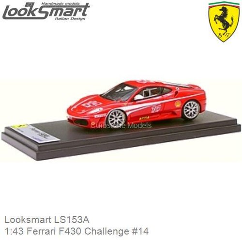 Modelauto 1:43 Ferrari F430 Challenge #14 (Looksmart LS153A)