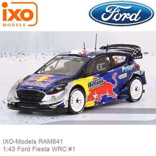 Modelauto 1:43 Ford Fiesta WRC #1 | Sébastien Ogier (IXO-Models RAM641)