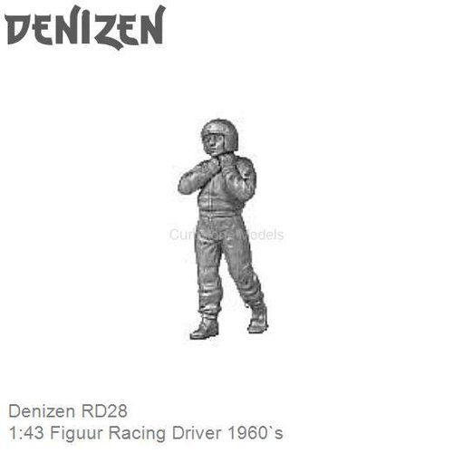 Bouwpakket 1:43 Figuur Racing Driver 1960`s (Denizen RD28)