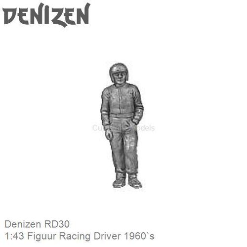Bouwpakket 1:43 Figuur Racing Driver 1960`s (Denizen RD30)