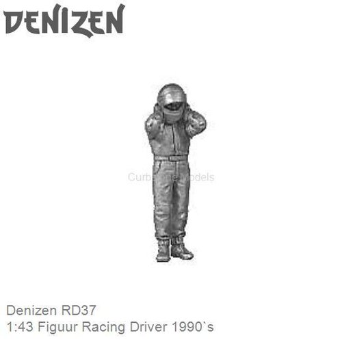 Bouwpakket 1:43 Figuur Racing Driver 1990`s (Denizen RD37)