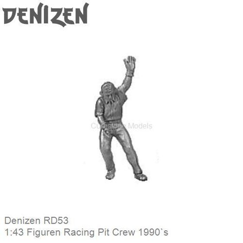 Bouwpakket 1:43 Figuren Racing Pit Crew 1990`s (Denizen RD53)