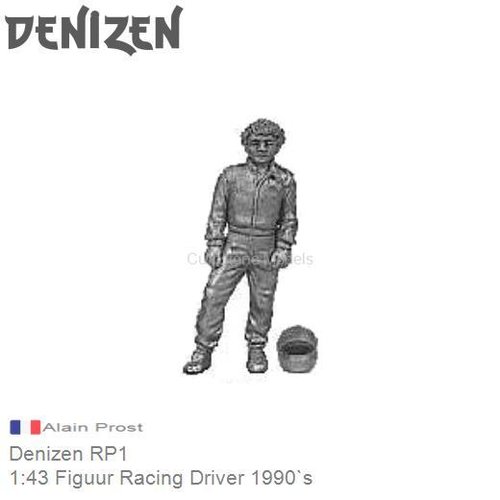 Bouwpakket 1:43 Figuur Racing Driver 1990`s | Alain Prost (Denizen RP1)