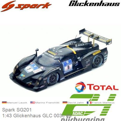 Modelauto 1:43 Glickenhaus GLC 003c #9 | Manuel Lauck (Spark SG201)