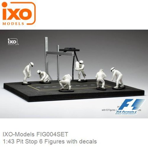 1:43 Pit Stop 6 Figures with decals (IXO-Models FIG004SET)