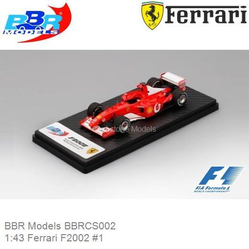 Modelauto 1:43 Ferrari F2002 #1 (BBR Models BBRCS002)
