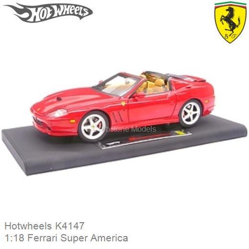 Modelauto 1:18 Ferrari Super America (Hotwheels K4147)