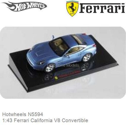 Modelauto 1:43 Ferrari California V8 Convertible (Hotwheels N5594)