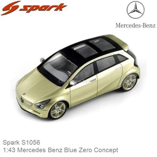 Modelauto 1:43 Mercedes Benz Blue Zero Concept (Spark S1056)