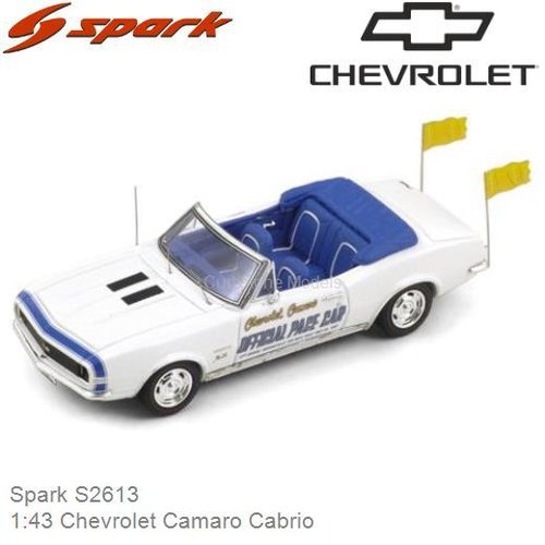 Modelauto 1:43 Chevrolet Camaro Cabrio (Spark S2613)