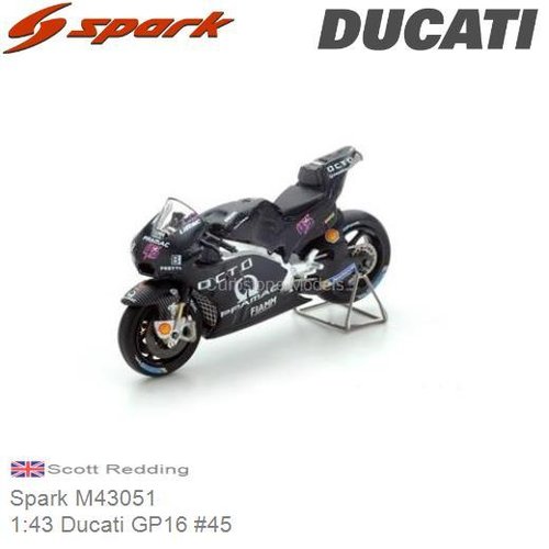 1:43 Ducati GP16 #45 | Scott Redding (Spark M43051)