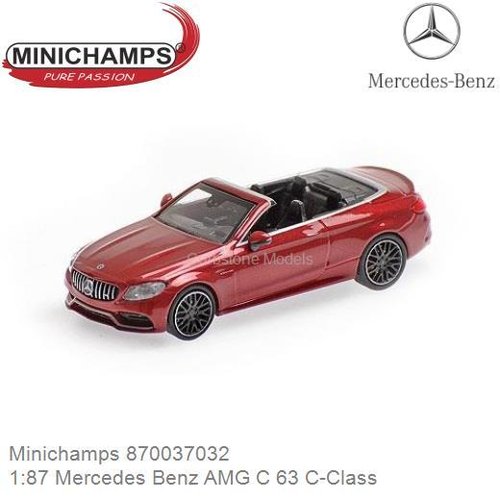 Modelauto 1:87 Mercedes Benz AMG C 63 C-Class (Minichamps 870037032)