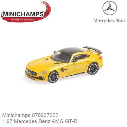 Modelauto 1:87 Mercedes Benz AMG GT-R (Minichamps 870037222)