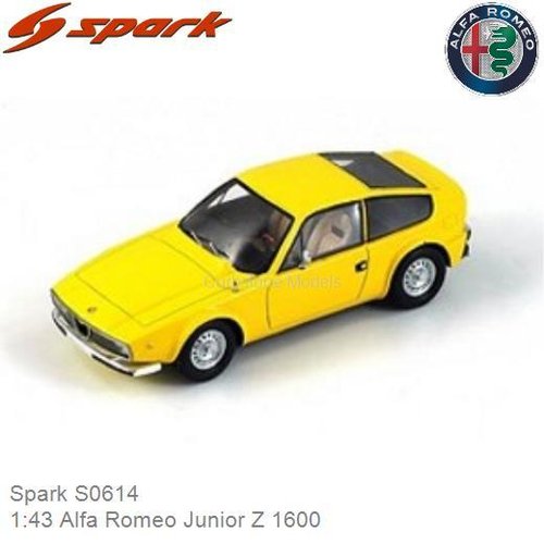 Modelauto 1:43 Alfa Romeo Junior Z 1600 (Spark S0614)