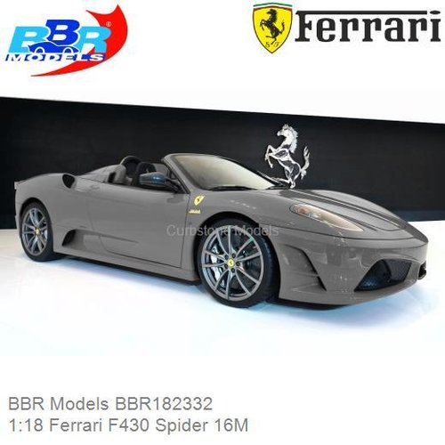 PRE-ORDER 1:18 Ferrari F430 Spider 16M (BBR Models BBR182332)