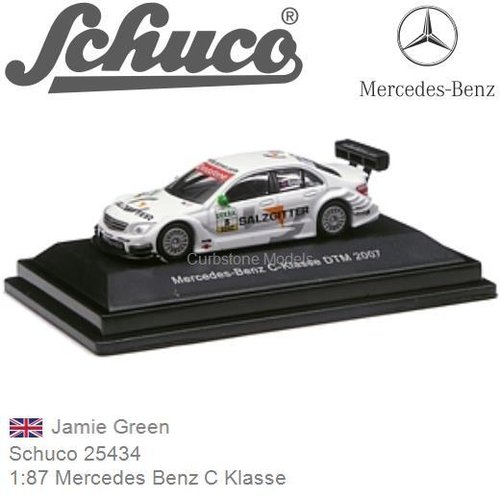 Modelauto 1:87 Mercedes Benz C Klasse | Jamie Green (Schuco 25434)