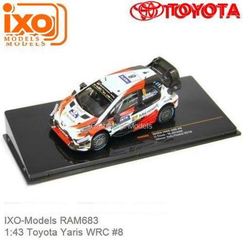Modelauto 1:43 Toyota Yaris WRC #8 | Ott Tänak (IXO-Models RAM683)