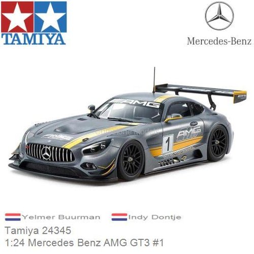 Modelcar 1:24 Mercedes Benz AMG GT3 #1 | Yelmer Buurman (Tamiya 24345)