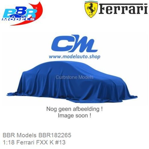 PRE-ORDER 1:18 Ferrari FXX K #13 (BBR Models BBR182265)