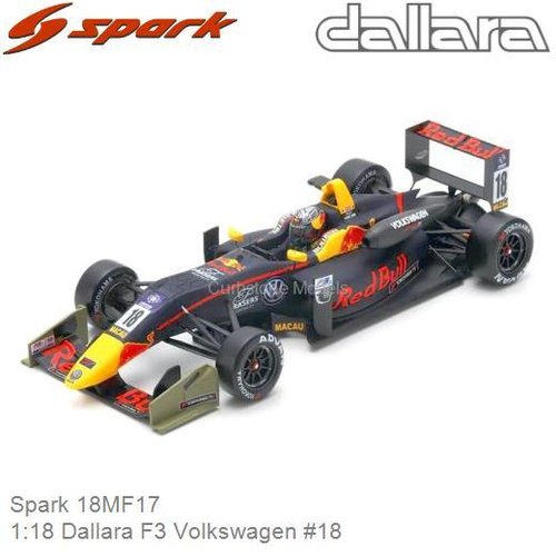 Modelcar 1:18 Dallara F3 Volkswagen #18 |  Daniel Ticktum (Spark 18MF17)