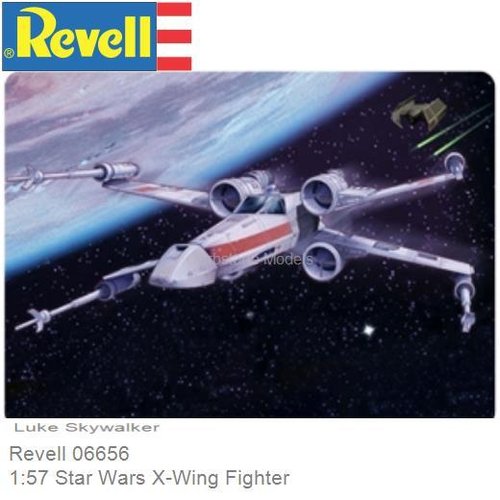 Modelauto 1:57 Star Wars X-Wing Fighter | Luke Skywalker (Revell 06656)