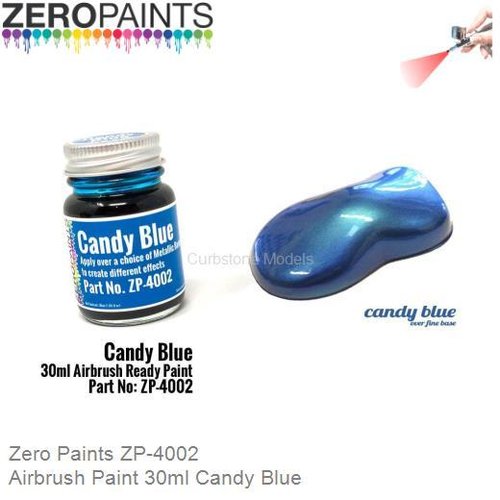 Airbrush Paint 30ml Candy Blue (Zero Paints ZP-4002)