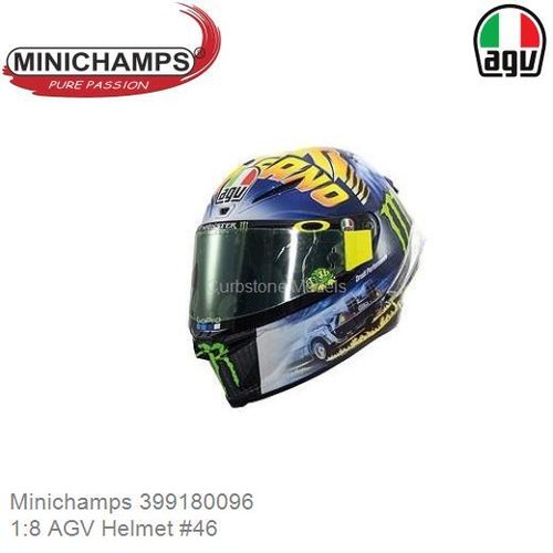 1:8 AGV Helmet #46 | Valentino Rossi (Minichamps 399180096)