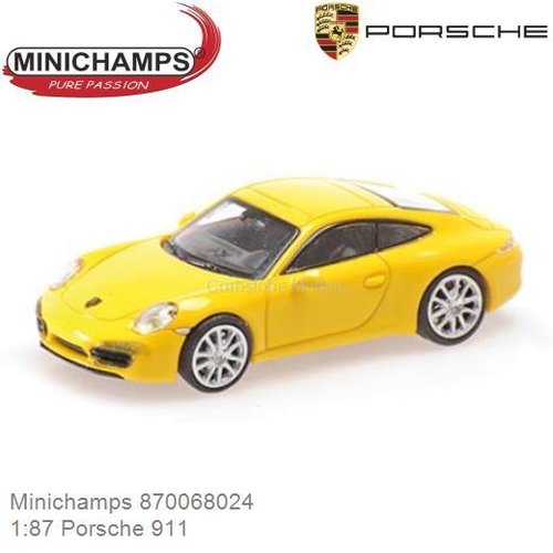 PRE-ORDER 1:87 Porsche 911 (Minichamps 870068024)