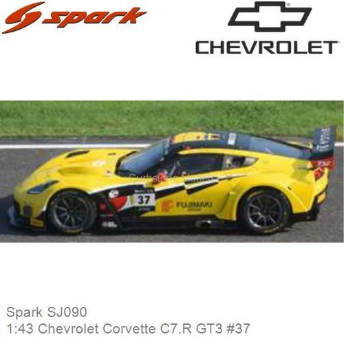 PRE-ORDER 1:43 Chevrolet Corvette C7.R GT3 #37 | Sinji Takei (Spark SJ090)