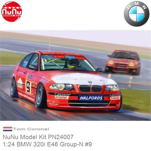 Bouwpakket 1:24 BMW 320i E46 Group-N #9 | Tom Coronel (NuNu Model Kit PN24007)