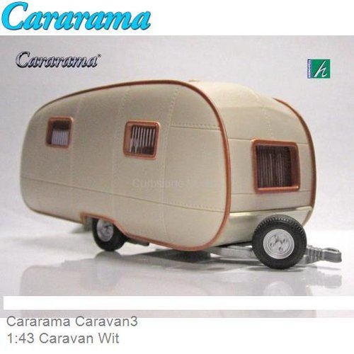 1:43 Caravan Wit (Cararama Caravan3)