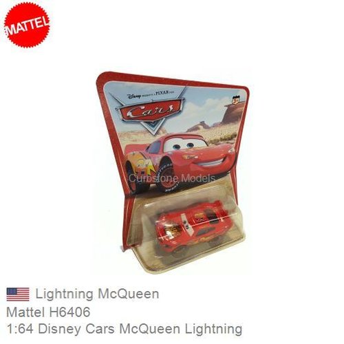 Modelauto 1:64 Disney Cars McQueen Lightning | Lightning McQueen (Mattel H6406)