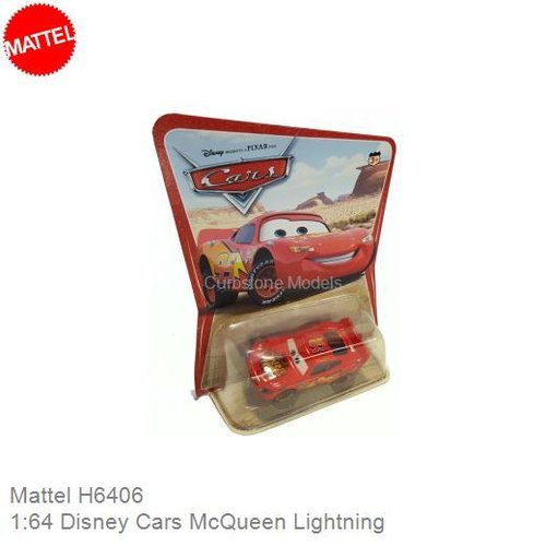 Modelauto 1:64 Disney Cars McQueen Lightning (Mattel H6406)