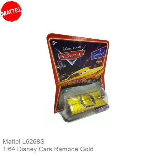 Modelauto 1:64 Disney Cars Ramone Gold | - Ramone (Mattel L6268S)