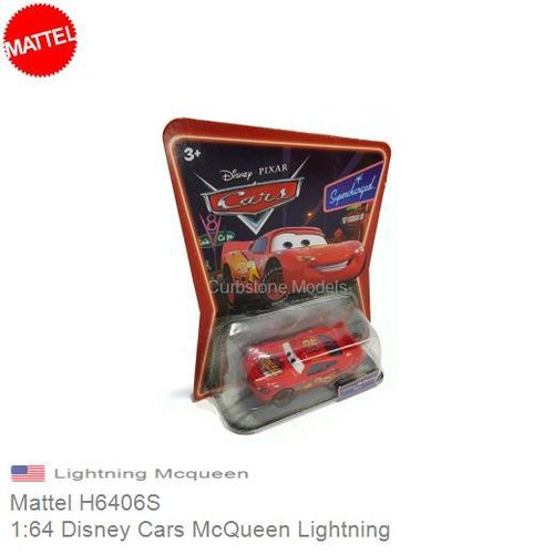 Modelauto 1:64 Disney Cars McQueen Lightning |  Lightning Mcqueen (Mattel H6406S)