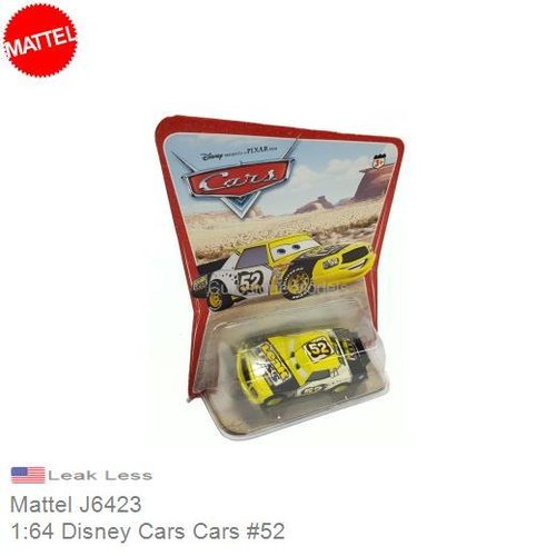 Modelauto 1:64 Disney Cars Cars #52 | Leak Less (Mattel J6423)
