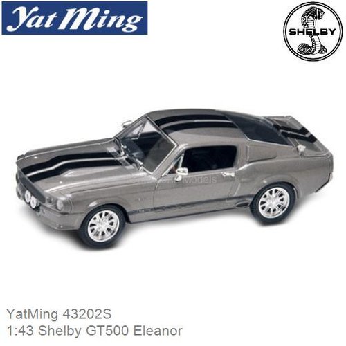 Modelauto 1:43 Shelby GT500 Eleanor (YatMing 43202S)