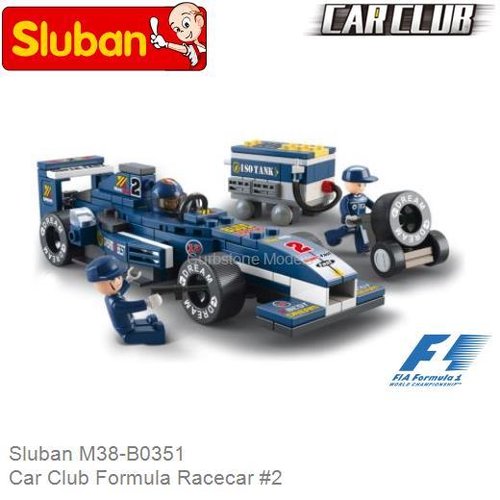 Bouwpakket  Car Club Formula Racecar #2 (Sluban M38-B0351)