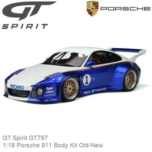 Modelauto 1:18 Porsche 911 Body Kit Old-New (GT Spirit GT797)