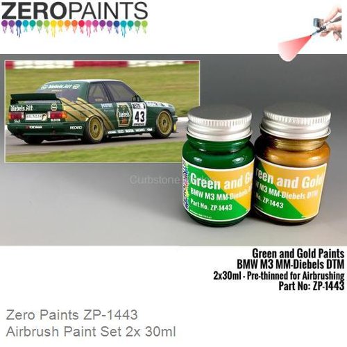 Airbrush Paint Set 2x 30ml (Zero Paints ZP-1443)