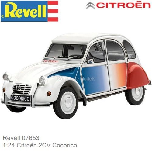 Bouwpakket 1:24 Citroën 2CV Cocorico (Revell 07653)