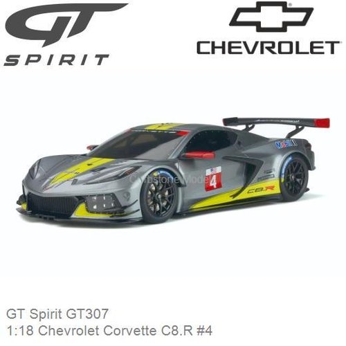 Modelauto 1:18 Chevrolet Corvette C8.R #4 (GT Spirit GT307)