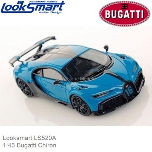 PRE-ORDER 1:43 Bugatti Chiron (Looksmart LS520A)