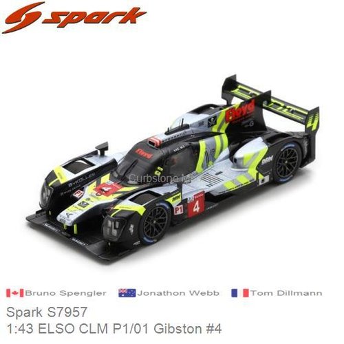 Modelauto 1:43 ELSO CLM P1/01 Gibston #4 (Spark S7957)