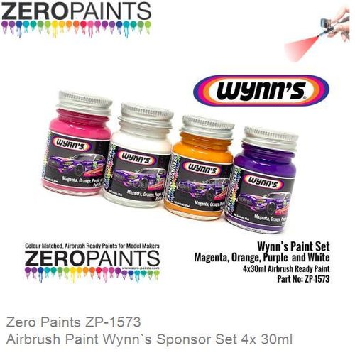Airbrush Paint Wynn`s Sponsor Set 4x 30ml (Zero Paints ZP-1573)