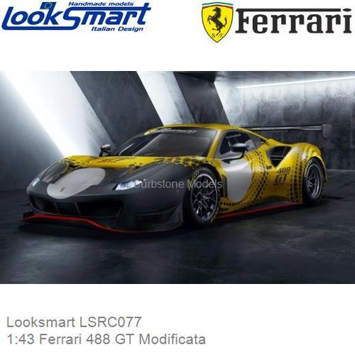 PRE-ORDER 1:43 Ferrari 488 GT Modificata (Looksmart LSRC077)