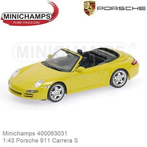 Modelauto 1:43 Porsche 911 Carrera S (Minichamps 400063031)