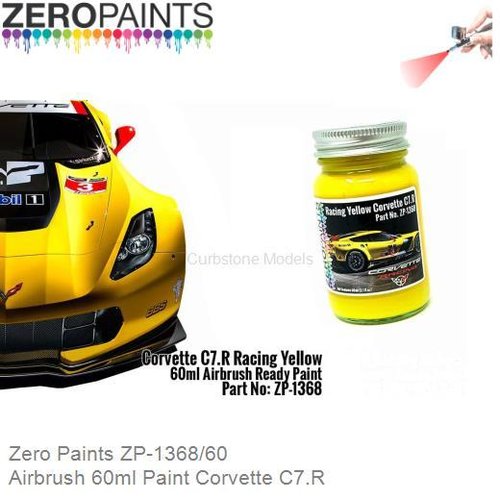 Airbrush 60ml Paint Corvette C7.R (Zero Paints ZP-1368/60)