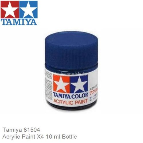 Acrylic Paint X4 10 ml Bottle (Tamiya 81504)